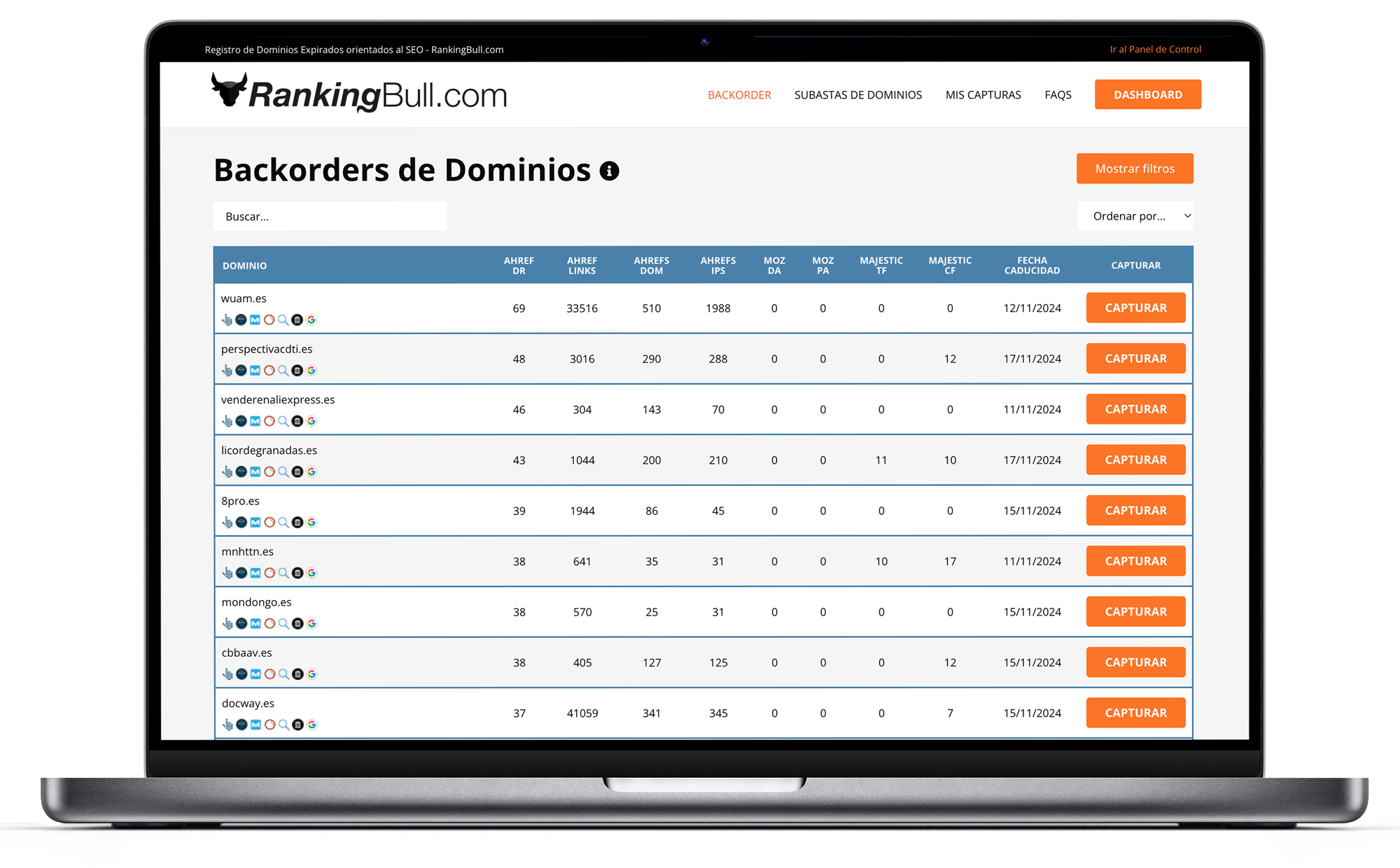 Backorder Dominios Expirados